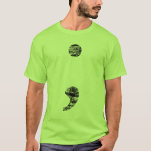 Vintages Semikolon-Shirt T-Shirt