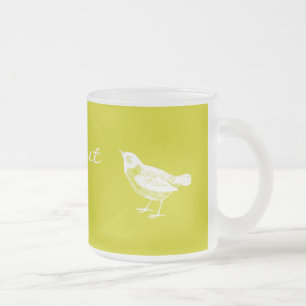 Vintages Senf-Gelb-weltbeste Großmutter-Tasse Mattglastasse