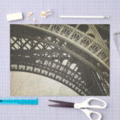 Vintages Sepia Eiffel Tower Arch Decoupage Seidenpapier (Handwerk)