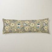 Vintages Sepia floral Seitenschläferkissen (Rückseite)