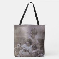 Vintages Sepia Mother & Child Portrait
