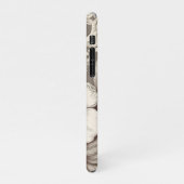 Vintages Sepia-Muster (10) iPhone Hülle (Linke Seite)