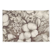 Vintages Sepia-Muster (10) Kissenbezug (Rückseite-Rechts)