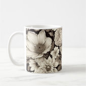 Vintages Sepia-Muster (12) Kaffeetasse (Links)