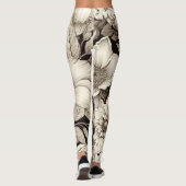 Vintages Sepia-Muster (12) Leggings (Rückseite)