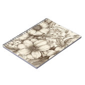 Vintages Sepia-Muster (13) Notizblock (Linke Seite)