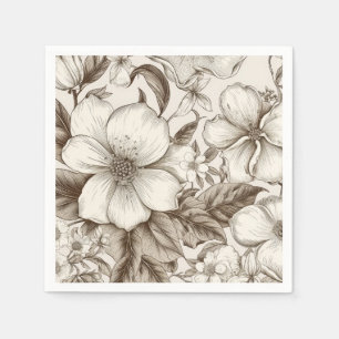 Vintages Sepia-Muster (14) Serviette