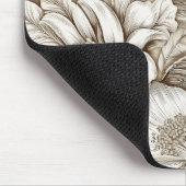 Vintages Sepia-Muster (15) Mousepad (Ecke)