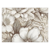 Vintages Sepia-Muster (15) Tischdecke (Vorderseite (Horizontal))