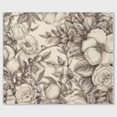 Vintages Sepia-Muster (2) Geschenkpapier (Flach)