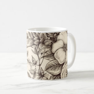 Vintages Sepia-Muster (2) Kaffeetasse