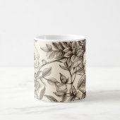 Vintages Sepia-Muster (2) Kaffeetasse (Mittel)