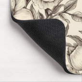 Vintages Sepia-Muster (2) Mousepad (Ecke)
