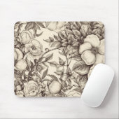 Vintages Sepia-Muster (2) Mousepad (Mit Mouse)