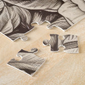 Vintages Sepia-Muster (2) Puzzle (Seite)
