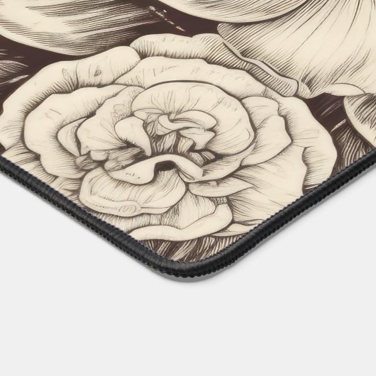 Vintages Sepia-Muster (2) Schreibtischunterlage (Ecke)