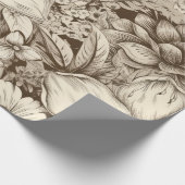 Vintages Sepia-Muster (3) Geschenkpapier (Ecke)