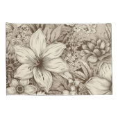 Vintages Sepia-Muster (3) Kissenbezug (Rückseite-Rechts)