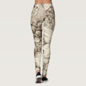 Vintages Sepia-Muster (3) Leggings (Rückseite)