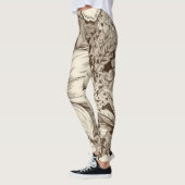 Vintages Sepia-Muster (3) Leggings (Links)
