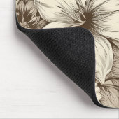 Vintages Sepia-Muster (3) Mousepad (Ecke)