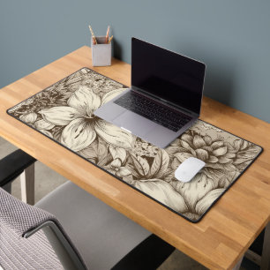 Vintages Sepia-Muster (3) Schreibtischunterlage