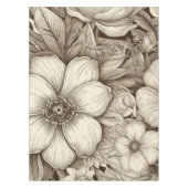 Vintages Sepia-Muster (4) Tischdecke (Vorderseite)