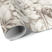 Vintages Sepia-Muster (5) Geschenkpapier (Rolleneckpunkt)