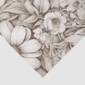 Vintages Sepia-Muster (5) Seidenpapier (Detail)