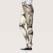 Vintages Sepia-Muster (6) Leggings (Links)
