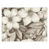 Vintages Sepia-Muster (6) Tischdecke (Vorderseite (Horizontal))