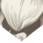 Vintages Sepia-Muster (6) Tischdecke (Schrägansicht)