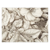 Vintages Sepia-Muster (9) Tischdecke (Vorderseite (Horizontal))