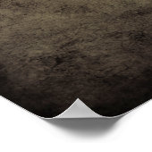 Vintages Sepia-Schmetterlingposter Poster (Ecke)