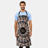 Vintages Sepia-Syndrom Schürze (Getragen)