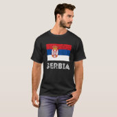 Vintages Serbien Serbischer Roots serbischer Pride T-Shirt (Vorne ganz)