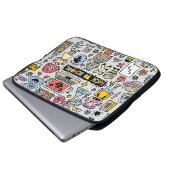 Vintages Set an der Doodle School Laptopschutzhülle (Vorne Knopf)