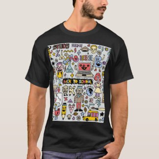 Vintages Set an der Doodle School T-Shirt