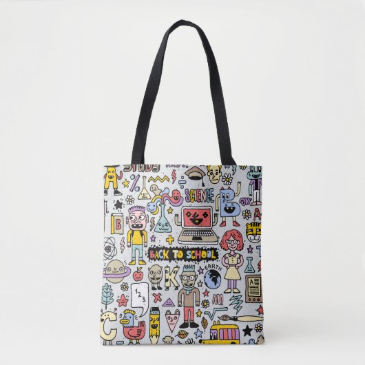 Vintages Set an der Doodle School Tasche (Vorderseite)
