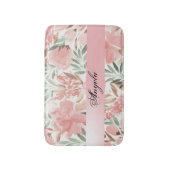 Vintages Shabby Chic Aquarellfarben-Blume Badematte (Vorderseite Vertikal)