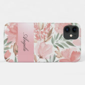 Vintages Shabby Chic Aquarellfarben-Blume Case-Mate iPhone Hülle (Rückseite (Horizontal))