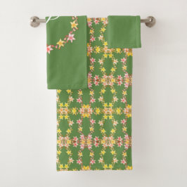 Vintages Shabby Chic Badetuch Set