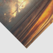 Vintages Shabby Chic Barockgoldsessel Rose Seidenpapier (Detail)