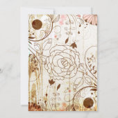 Vintages Shabby Chic Blumenkohl 16 Einladung (Rückseite)