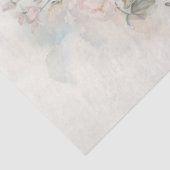 Vintages Shabby Chic Blütenpastellgrün Seidenpapier (Ausschnitt)