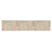 Vintages Shabby Chic Cherry Blumendekoupage Kurzer Tischläufer (Horizontal)