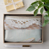 Vintages Shabby Chic Englische Teebecher Rose Seidenpapier (Geschenk)