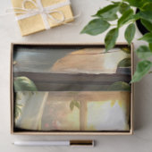 Vintages Shabby Chic Englische Teetasse Rose Seidenpapier (Geschenk)