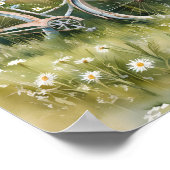 Vintages Shabby Chic Fahrradweg Kunst, Dichtung un Poster (Ecke)