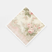 Vintages Shabby Chic Französisch Serviette (Ecke)